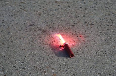 What to do After a Tire Blowout - Emergency flares